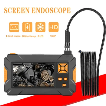 P30 8mm Inšpekcie Endoskopu fotoaparát HD1080P 4.3 palcový Displej Vodotesný IP67 Priemyselné Borescope LED Svetlá 2600mAh akumulátor