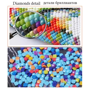 Plné námestia/kolo cartoon zvierat 5D DIY diamond maľovanie darček Výšivky Vzor 3D Cross stitch súpravy mozaiky samolepky na stenu