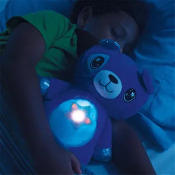Plyšové zvieratko S Svetlo Projektora V Bruchu Upokojujúce Hračka, Plyšové Hračky Plyšové Nočné Svetlo Šteňa Vianočné Darčeky pre Deti Deti
