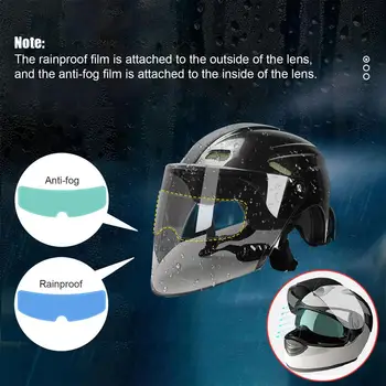 Prilba Jasné, Anti-Fog Film Rainproof Film Nálepky PET Univerzálne Motocyklové Prilby Objektív Hmla Odolný Filmy Moto Racing Accessori