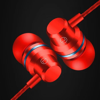 Profesionálne Kovové Slúchadlá Do Ucha Káblové Slúchadlá 3,5 mm Heavy Bass Kvalitu Zvuku, Hudby, Športu Headset Pre iPhone/Xiao