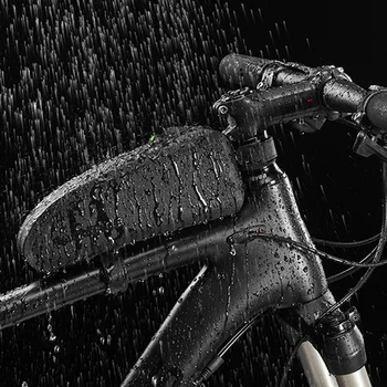 ROCKBROS Nepremokavé Požičovňa Bicyklov Tašky Rainproof Cyklistická Taška MTB Cestných Bicyklov Hornej Prednej strane Trubky Rámu Kôš Black Bike Príslušenstvo