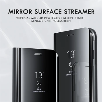 Smart Mirror Flip Puzdro Pre Samsung Galaxy A51 A21s A71 A12 A32 A42 A52 A72 A20s A50 A31 A70 A02s S8 S9 S10 S20 S21 Plus Kryt