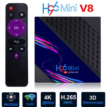 Smart TV Box Android 10 H96 MINI V8 RK3228A Rockship Android TV Box 2 GB, 16 GB 2.4 G Wifi Hrať H96Mini nokia multimedia H96 MAX