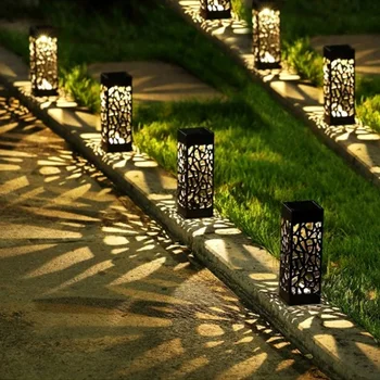 Solárne Kosačky Svetla Dekorácie Solárne Záhradné Osvetlenie, Duté Trávnik Lampy Vonkajšie Cesta Lampa Nepremokavé Záhradné Solárne Svetlo LED