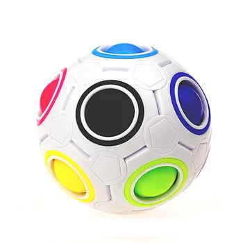Stres Odľahčovacia Rainbow Magic Ball Plastové Kocky Twist Puzzle, Hračky