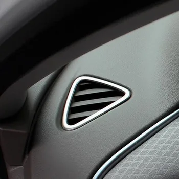 Tonlinker Interiér, prístrojová doska Zásuvky Kryt Nálepka pre Chevrolet Malibu 2017-19 Auto Styling 2 KS Kryt z Nerezovej ocele Nálepky
