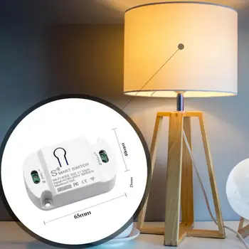 Tuya Smart Switch Modul Relé Wifi Istič Osvetlenie Ventilátor Svetlo Lampy Radič Modul Pracovať S Alexa Pre Koridor Kúpeľ