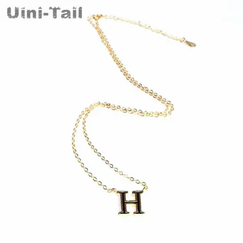 Uini-Chvost 2019 nový záznam 925 sterling silver módne jednoduché anglické písmeno H náhrdelník malé čerstvé prietok vysoko kvalitné šperky