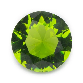 Veľkosť 4.0 mm-12.0 mm Olivový Zelený Okrúhly Tvar Voľné Sklo Drahokamy, Perly a Syntetické Drahokamy, Šperky Kameň