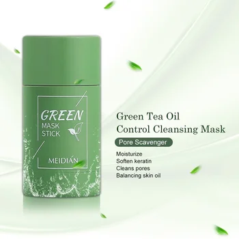 Zelený Čaj Čistenie Hliny Stick Maska GreenTea Extrakt Pórov Oil Control Liečba Akné Hydratujú Hlboké Čistiace Pleťové Masky Hufu