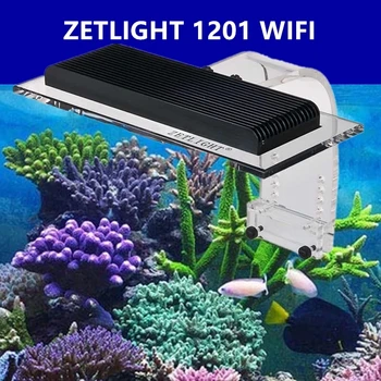Zetlight AQUQ WIFI LED. ZA1201WIFI celé spektrum morskej vody coral lampa, cez APP riadenie svetla .SPS, LPS LE