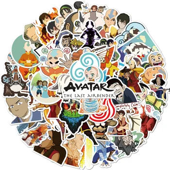 10/30/50pcs Anime Avatar Posledný Airbender Nepremokavé Nálepky DIY Skateboard Telefón, Auto, Notebook Cartoon Obtlačky Deti Hračka Nálepky
