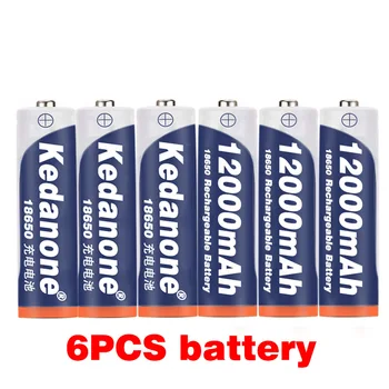 18650 Oplaadbare Batterij 18650 3,7 V 12000 Mah Capaciteit Li-Ion Oplaadbare Batterij Voor Zaklamp Zaklamp Batterij