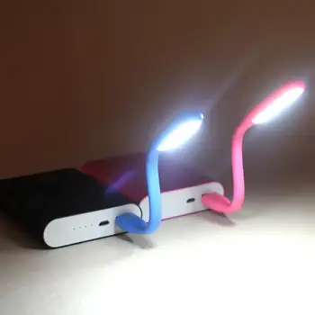 1PCS Nový USB Mini Svetlo Ohybný Prenosné, Flexibilné LED Svetlo, Lampa na Čítanie Nočné Osvetlenie Počítača USB Svetlá Gadgets