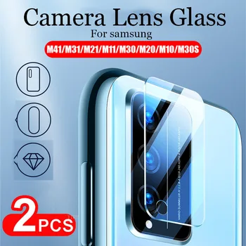 2 KS Ochranné Sklo na Samsung Galaxy M21 M31 M11 M30S M30 M20 M10 M01 Objektív Fotoaparátu Tvrdeného Chránič Obrazovky M 31 21 11 Filmu
