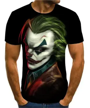 2020 Lete Najnovšie Klaun 3d Vytlačené T Shirt Mužov Joker Tvár Bežné Mužské Tričko Klaun, Krátky Rukáv Zábavné Tričká Topy Čaj