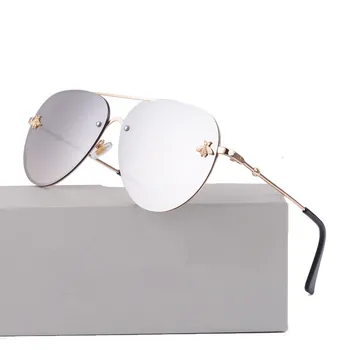2020 Luxusné Značky Dizajnér Žena bez obrúčok slnečné Okuliare Ženy Slnečné Okuliare Gradient Odtiene včielka Objektív Dámy UV400 lúče