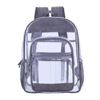 2020 Nové Školské tašky Transparentné Batoh Batoh Transparentné Nepremokavé PVC Areál, Školský batoh Batoh Cestovný Batoh