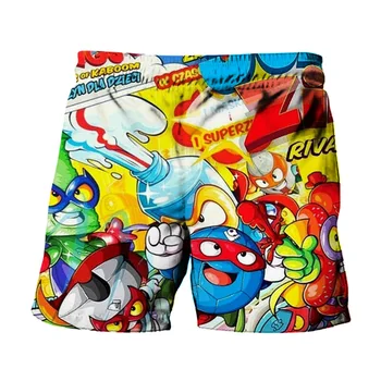 2021 Nové Super zings Chlapci šortky Dieťa Pláži, Plávanie Šachty Chlapci Nohavičky Deti Letné 3D Tlač Super Zings Šortky Pre Dievčatá