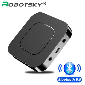 2v1 Bluetooth 5.0 Prijímač a Vysielač Bezdrôtového Audio Adaptér Hudbu Stereo USB Adaptér 3,5 MM AUX Jack Pre Reproduktor TV Auto PC