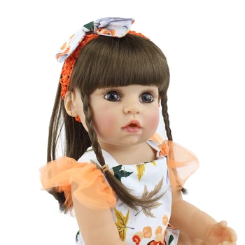 55 cm celého Tela Silikónové Reborn Baby Doll Hračka Vinyl Novorodencov Zdobiť Princezná Dievča Bebe Bonecas Dieťa Darček k Narodeninám