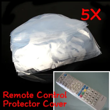 5x Teplom zmršťovacie Nepremokavé TV Kontroly Chránič klimatizácia Video Remote Control Kryt Teplom zmršťovacie Protector