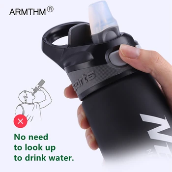 750/600 ML Srvátkový Proteínový Prášok Shaker Športová Fľaša Na Vodu Fľaše S Slamy Vonkajšie Cestovné Prenosné Drinkware Plast Tritan