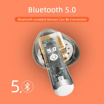 Air Pro 6 TWS Bezdrôtové Slúchadlá Premenovať Bluetooth 5.0 Mini Slúchadlá s Nabíjanie Prípade Športové Handsfree Headset pre Inteligentné Telefóny