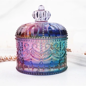DIY Elegantný Úložný Box Živice Casting Mold s Vekom Šperky Jar Silikónové Formy Nástroje