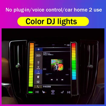 LED Pásy Svetla, Zvuk, Ovládanie Vyzdvihnutie Rytmu, Svetla, Hudby Atmosféru Svetlo RGB Farebné Trubice USB úsporná Žiarovka Okolitého Svetla