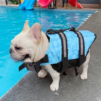 Letné Pes Plávať Život Preserver Bunda Vesta Oblečenie Vonkajšie Spoločenské Šteňa Plavky Priedušná Pohodlné Bezpečnosti Plávanie Oblek
