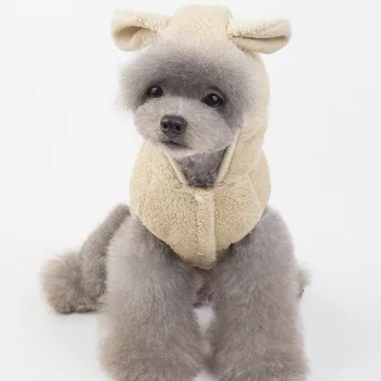 Mäkké Cartoon Medveď Zimná Srsť Psa Pes Fleece Bunda Teplá Psie Oblečenie Pre Malé Psy Chihuahua Pomeranian Pet Zimný Kabát Bunda