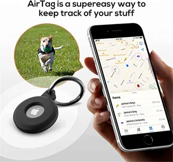 Ochranný Kryt pre AirTag Prípade Kvapalných Silikónové Chránič Nárazníka Prípade, Kompatibilné s Apple AirTags Tracker Pracky Anti-Stratené