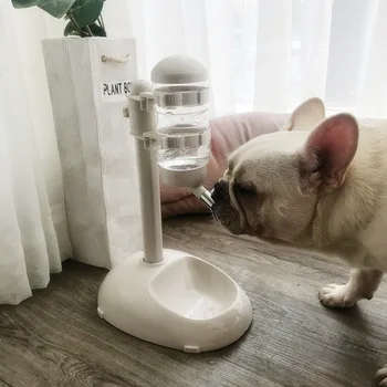 Pes Môže Zdvihnúť Pohár Vody Zavesenie Typu Non-mokrý Úst Automatické Pitnej Vody Feeder Pet Vertikálne Mačka Pitnej Fontány Mobile