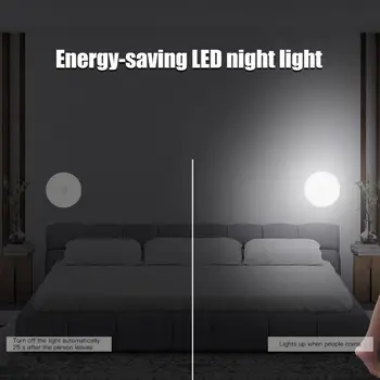 Pohybový Senzor LED Nočné Svetlo USB Nabíjateľné Spálňa Decor Umyváreň Schody Inteligentné Telo Snímača Osvetlenia, LED Lampy, Nočné Svetlá