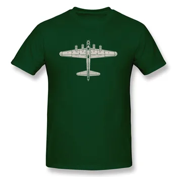 Pozri Si !Boeing B-17 Flying Fortress Lietadla Stroj Mužov Tričko Jednoduchý Štýl Otca Bavlnené Tričká Nadrozmerné Fashion T-Shirt