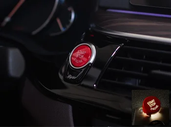 Pre BMW 5 Series G30 530i 2017 2018 Red Engine Start Stop Tlačidlo Krytu Výbava Dekorácie