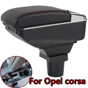 Pre Opel corsa opierkou box Centrálny sklad Obsah Úložný Box s Držiak Popolníka USB Rozhranie