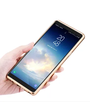 Pre Samsung Galaxy Note 9 Prípade Luxusné Kovové Hliníkový Bumper Kryt Uhlíkových Vlákien Chrániť Prípadoch Pre Samsung Galaxy Note 8 Prípade