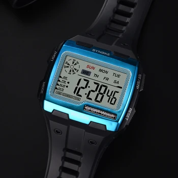 Pánske Digitálne Hodinky Mužov Športové Náramkové hodinky LED Duálny Čas Krokomer Budík 50M Nepremokavé Vojenské Hodinky Relogios Masculino