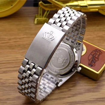 REGINALD Sledovať Muži Móda Bežné Hodinky 316L Nerezovej Ocele, Automatické Dátum náramkové hodinky Quartz Reloj Hombre Relogio Masculino 2020