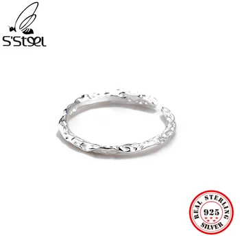S'STEEL 925 Sterling Silver Darčeky Pre Ženy to Jednoduché Módy Nastaviteľné Krúžky Dizajnér Zapojenie 2021 Jemné Príslušenstvo Šperky