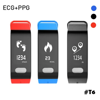 Toleda T6 EKG PPG Smart Hodinky Vodotesný Náramok Srdcovej frekvencie Fitness Náramok Zdravie Pásmo Pre Android Apple Xiao Samsuang