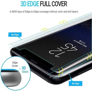 UV Tvrdeného Skla Pre Samsung Galaxy S10e s rezacím zariadením S10 Plus S9 S8 + s20 s21 Ultra S7Edge s10 5g UV Plný Lepidlo Kryt na Obrazovku Film