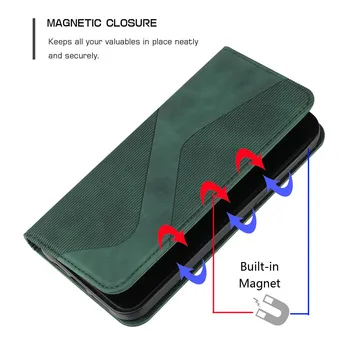 Ultra Tenké Semiš Kožené Peňaženky obal pre Samsung Galaxy A11 A12 A21 A22 A31 A32 A51 A52 A71 A72 4G 5G Flip Cover Silné Magnetické