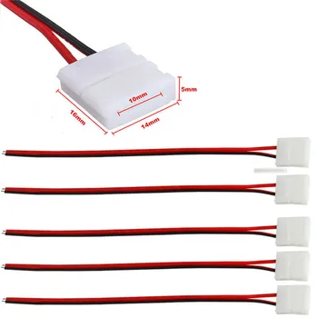 1/10Pcs PCB Kábel 2 Pin LED Pásy Konektory 3528/5050 8 mm / 10 mm Šírka PCB Páse s nástrojmi Adaptér Veľkoobchod