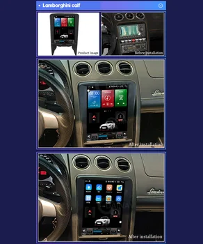 12.1 inchVertical Obrazovke Auto Multimediálne Video Prehrávač, GPS Navigáciu, Vedúci oddelenia Pre Lamborghini Teľa 2004-Auto Stereo Rádio