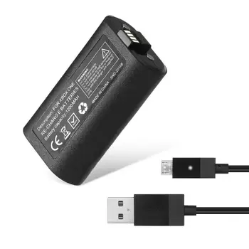 2 ks Lítium-polymérová Batéria+1x 1,5 m USB Nabíjací Kábel Pre Xbox Jeden Bezdrôtové Herné ovládače Výmena Batérie