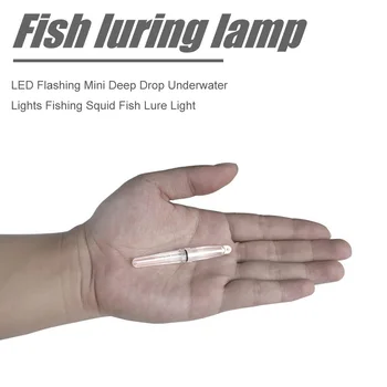 2021 Nové LED Rybárske Lure Svetlo LED Mini Hlboký Pokles Podvodné Svetlá Squid Ryby Priťahuje Návnadu Flash Lampy, Nočné Ryby Svetlá